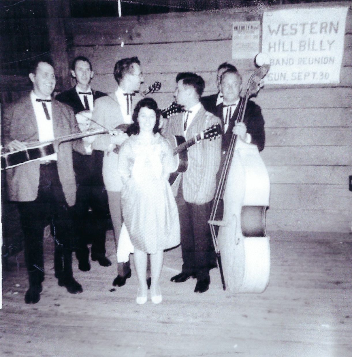 Janet with bluegrass band